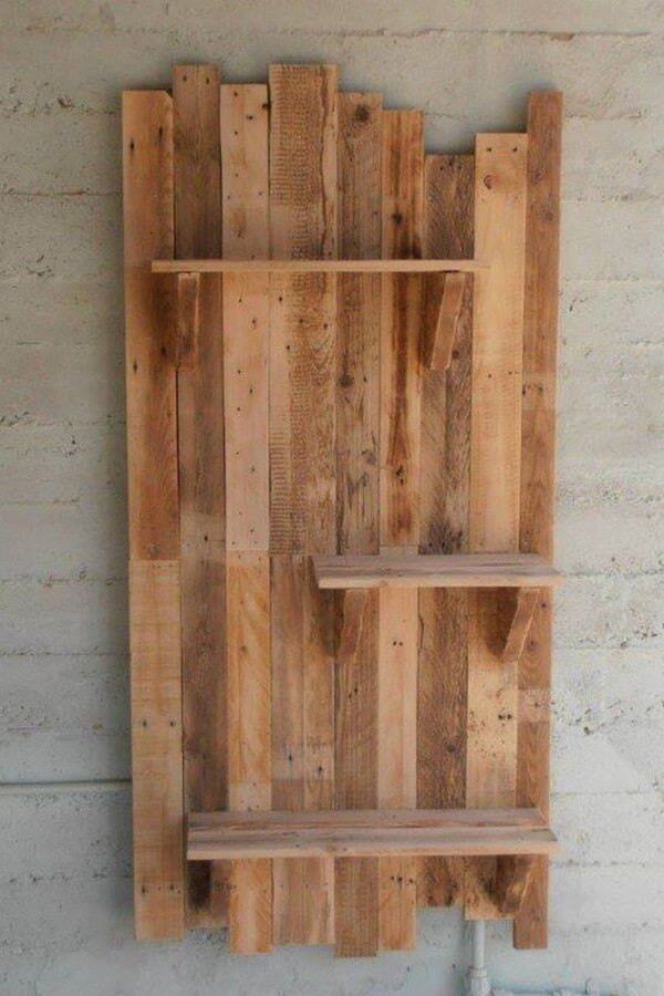 DIY Wood Pallet Shelf
 Wonderful DIY Wooden Pallet Shelf Ideas – Ideas with Pallets