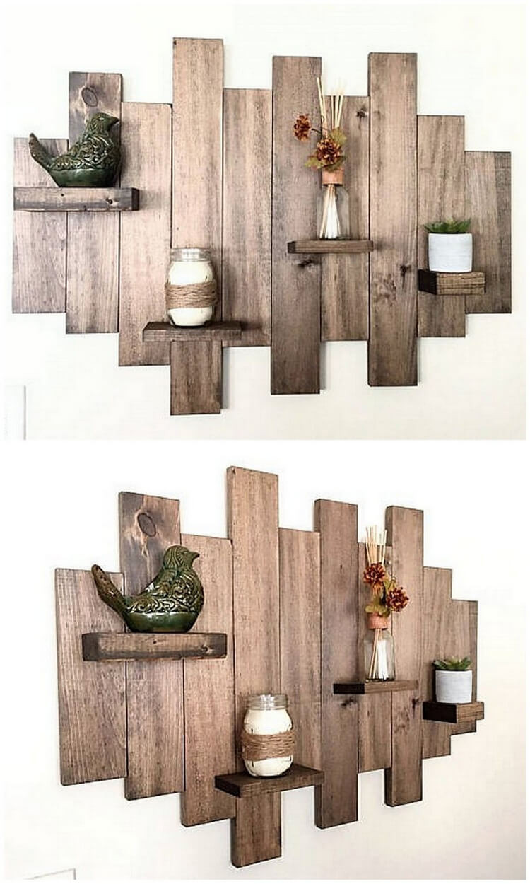 DIY Wood Pallet Shelf
 Creative Shelving Ideas With Reclaimed Wooden Pallets