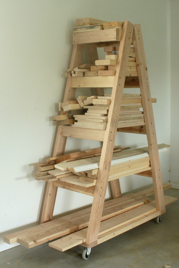 DIY Wood Storage Rack
 DIY Portable Lumber Rack