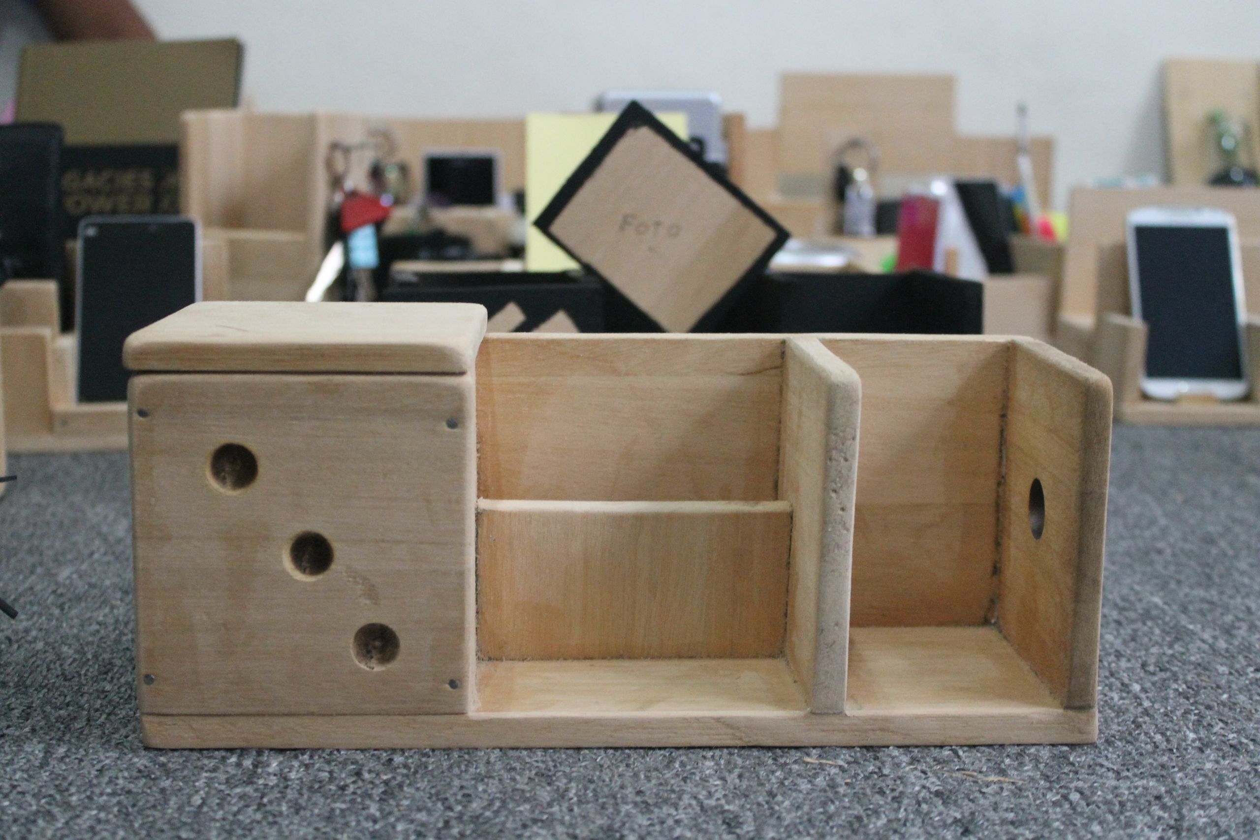 DIY Wooden Desk Organizer
 Play Saturday Crafting Our Very Own DIY Wooden Desk