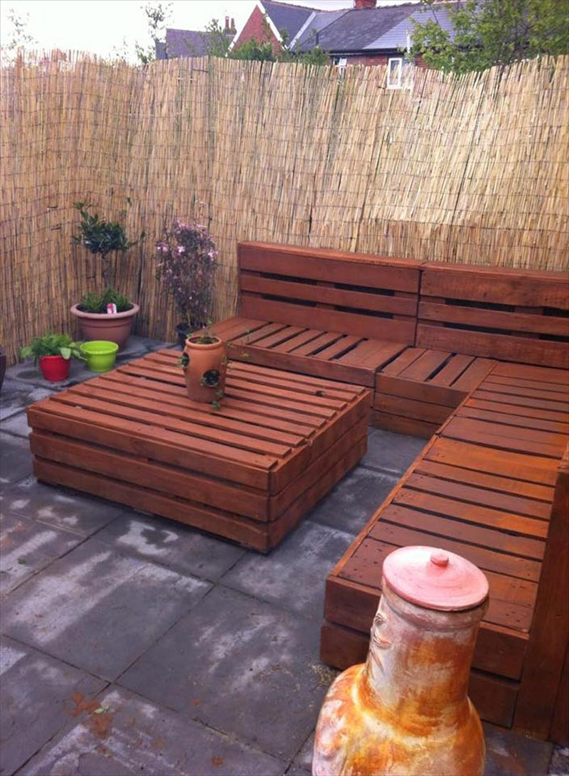 DIY Wooden Outdoor Furniture
 Quiet Corner Wonderful Wood Pallet Outdoor Furniture Ideas