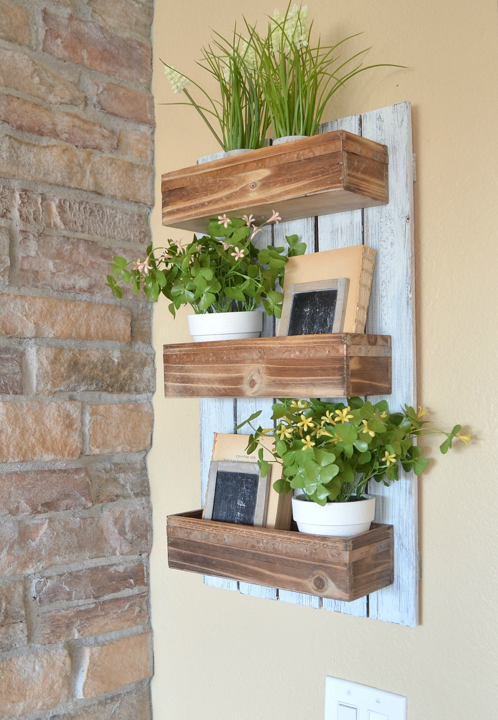 DIY Wooden Planter
 DIY Wooden Wall Planter Little Vintage Nest