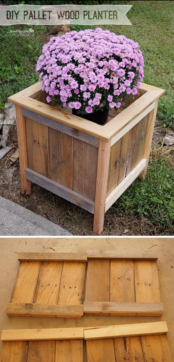 DIY Wooden Planter
 15 DIY Garden Planter Ideas Using Wood Pallets Hative