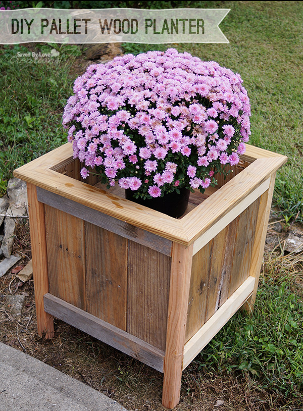 DIY Wooden Planter
 Wood Pallet Planter DIY