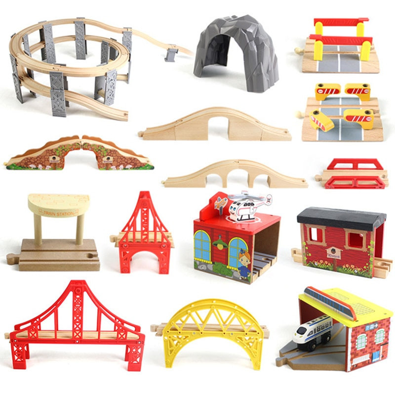 DIY Wooden Train Tracks
 DIY Wooden Track Wooden Railway Accessories Train Track