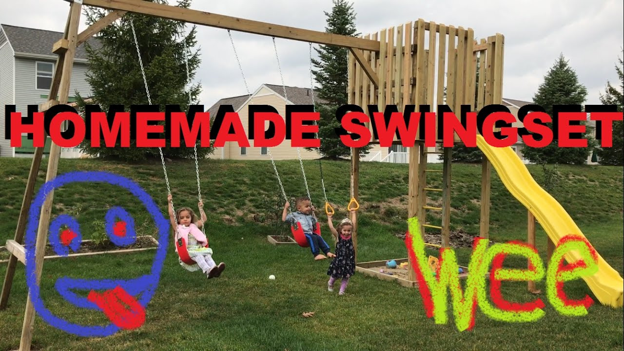 Do It Yourself Backyard Playsets
 How To Make A Homemade Swingset In The Backyard Do It