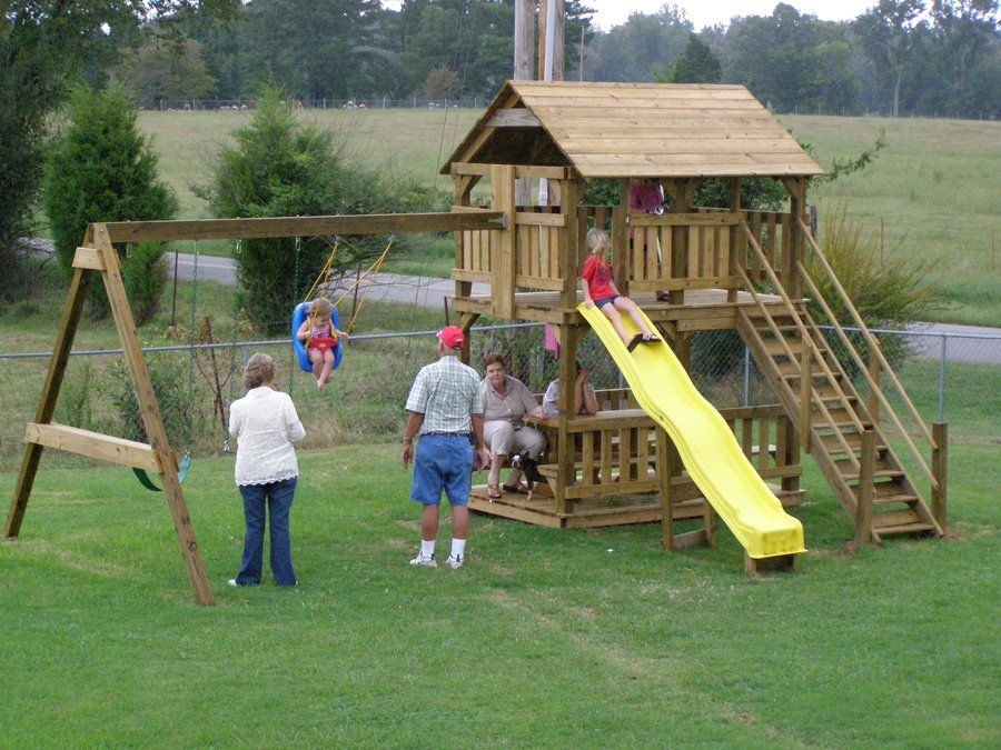 Do It Yourself Backyard Playsets
 Simple Wooden Swing Set Incredible Classic A Frame Do It