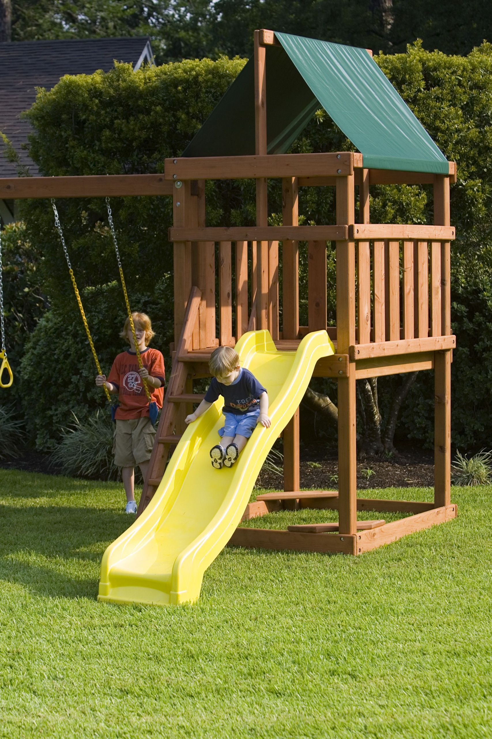 Do It Yourself Backyard Playsets
 Endeavor Playset DIY Fort and Swingset Plans in 2020