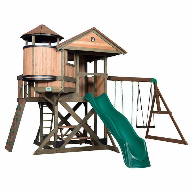 Do It Yourself Backyard Playsets
 Backyard Discovery Eagle s Nest Elite Playset Do It