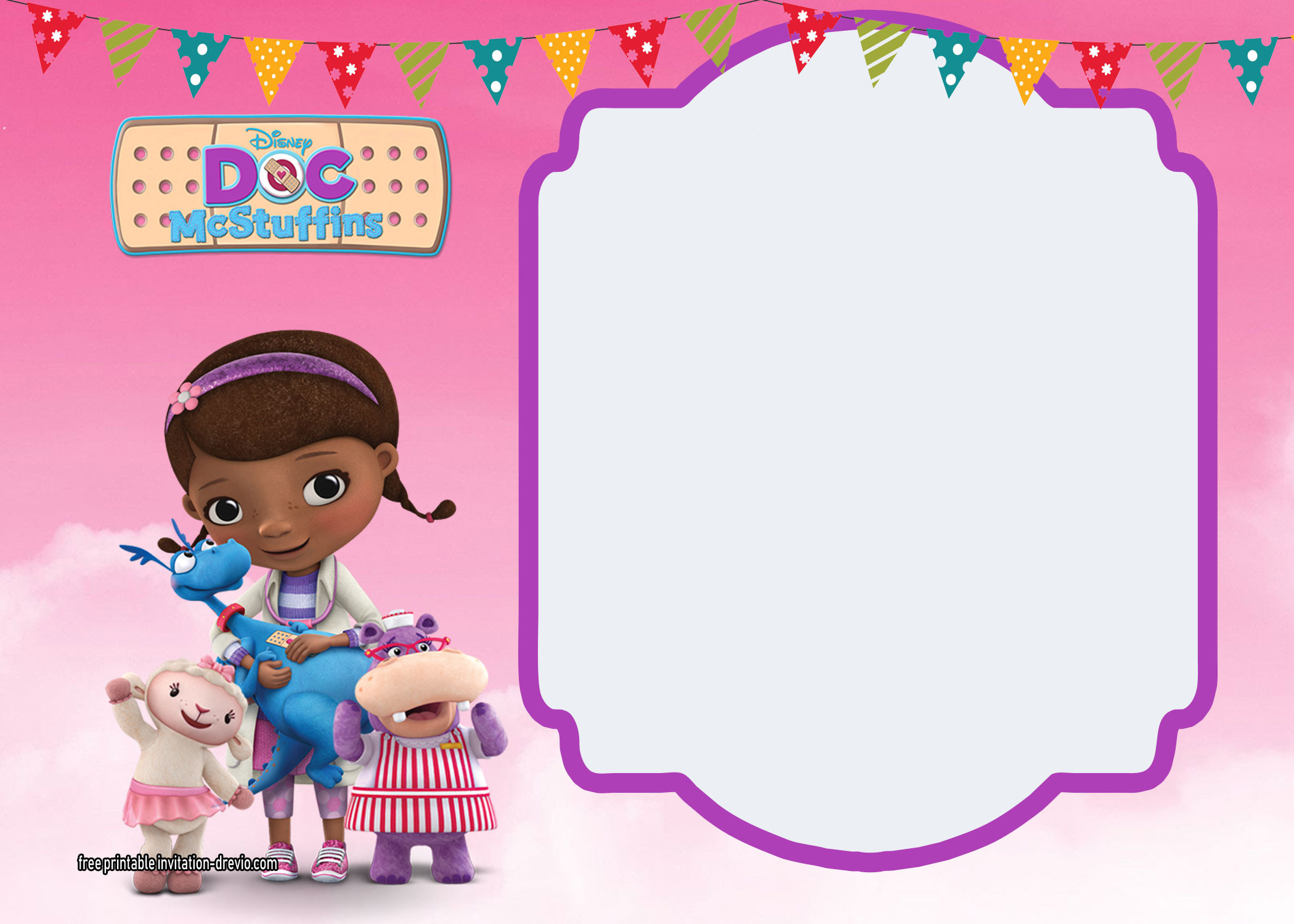 Doc Mcstuffin Birthday Invitations
 Doc McStuffins Birthday Invitation Templates