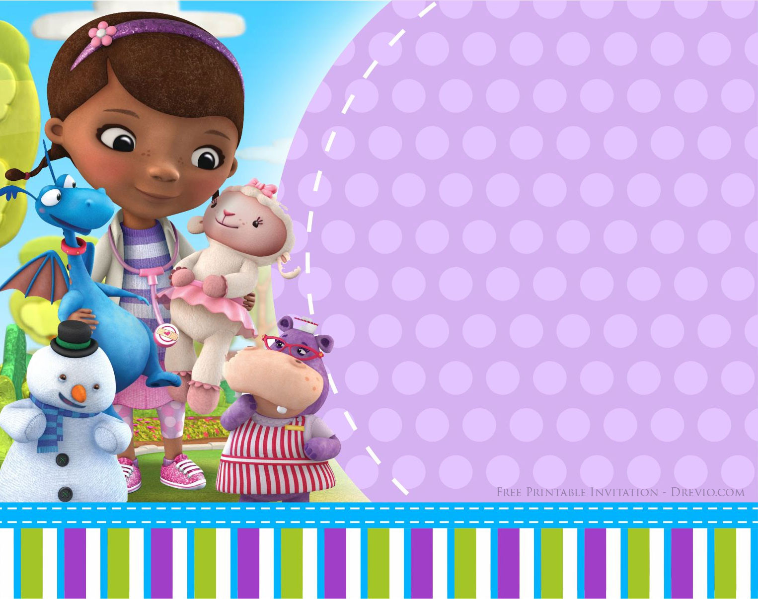 Doc Mcstuffin Birthday Invitations
 Doc McStuffins Birthday Invitation Templates