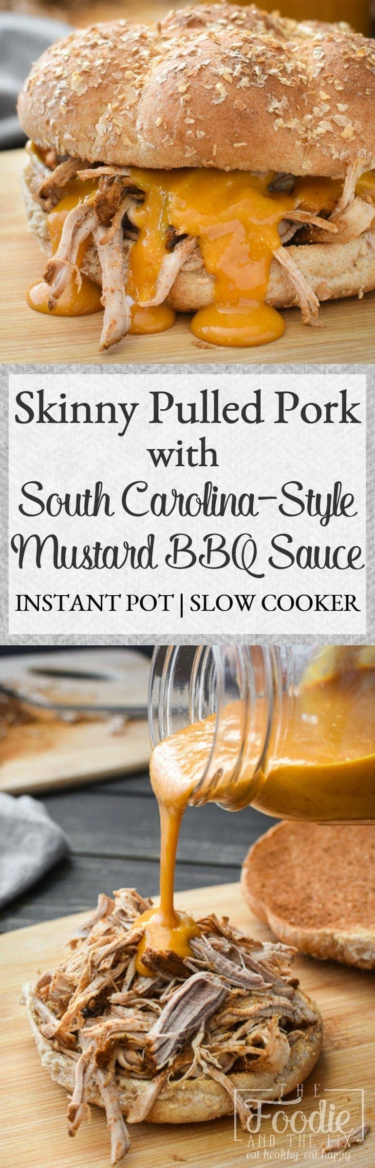 Does Bbq Sauce Have Dairy
 Healthy Pulled Pork with Mustard BBQ Sauce Instant Pot