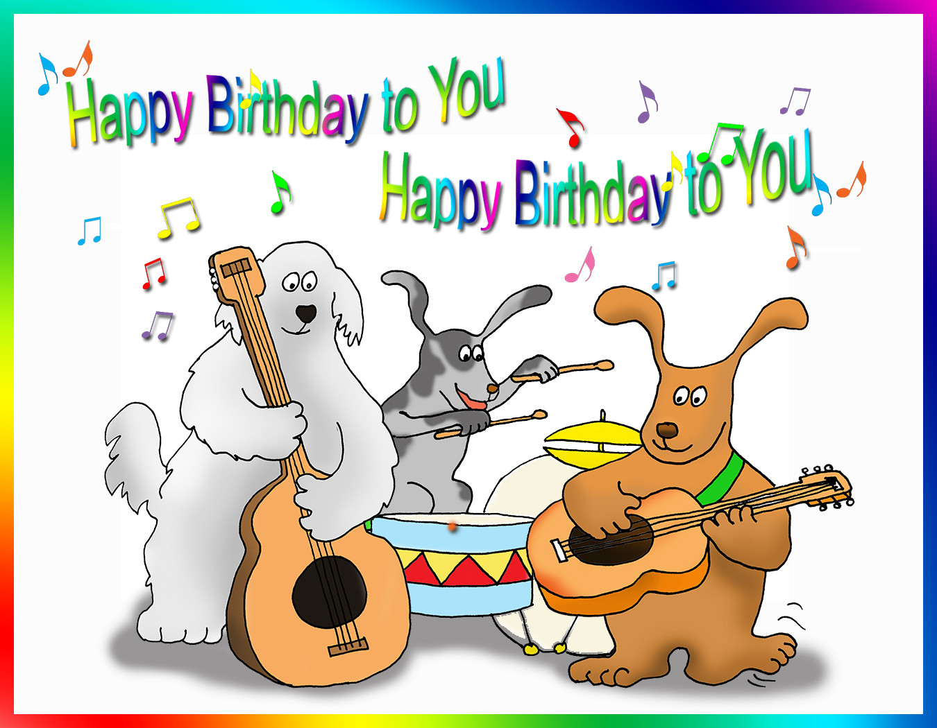 Dog Birthday Cards
 Happy Birthday Card for You