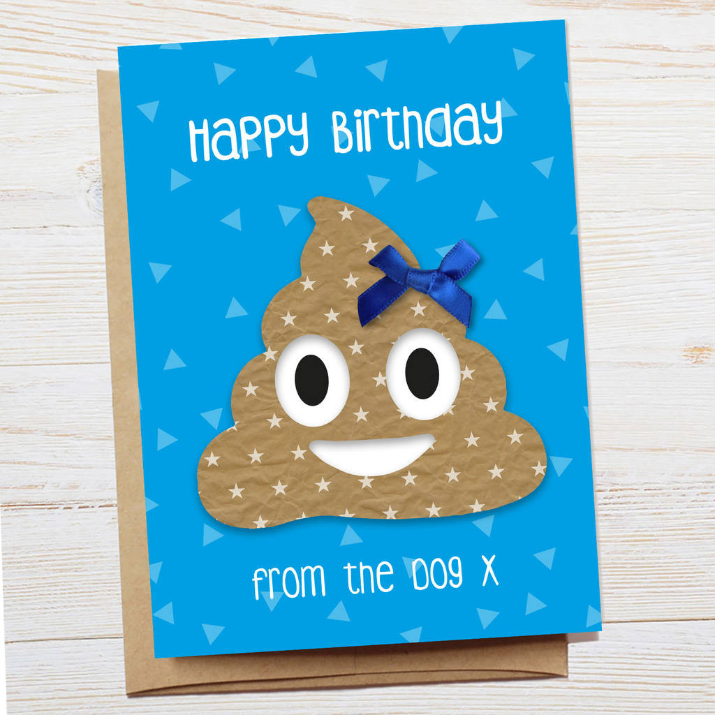 Dog Birthday Cards
 Funny Birthday Card From The Dog By Jolie Design