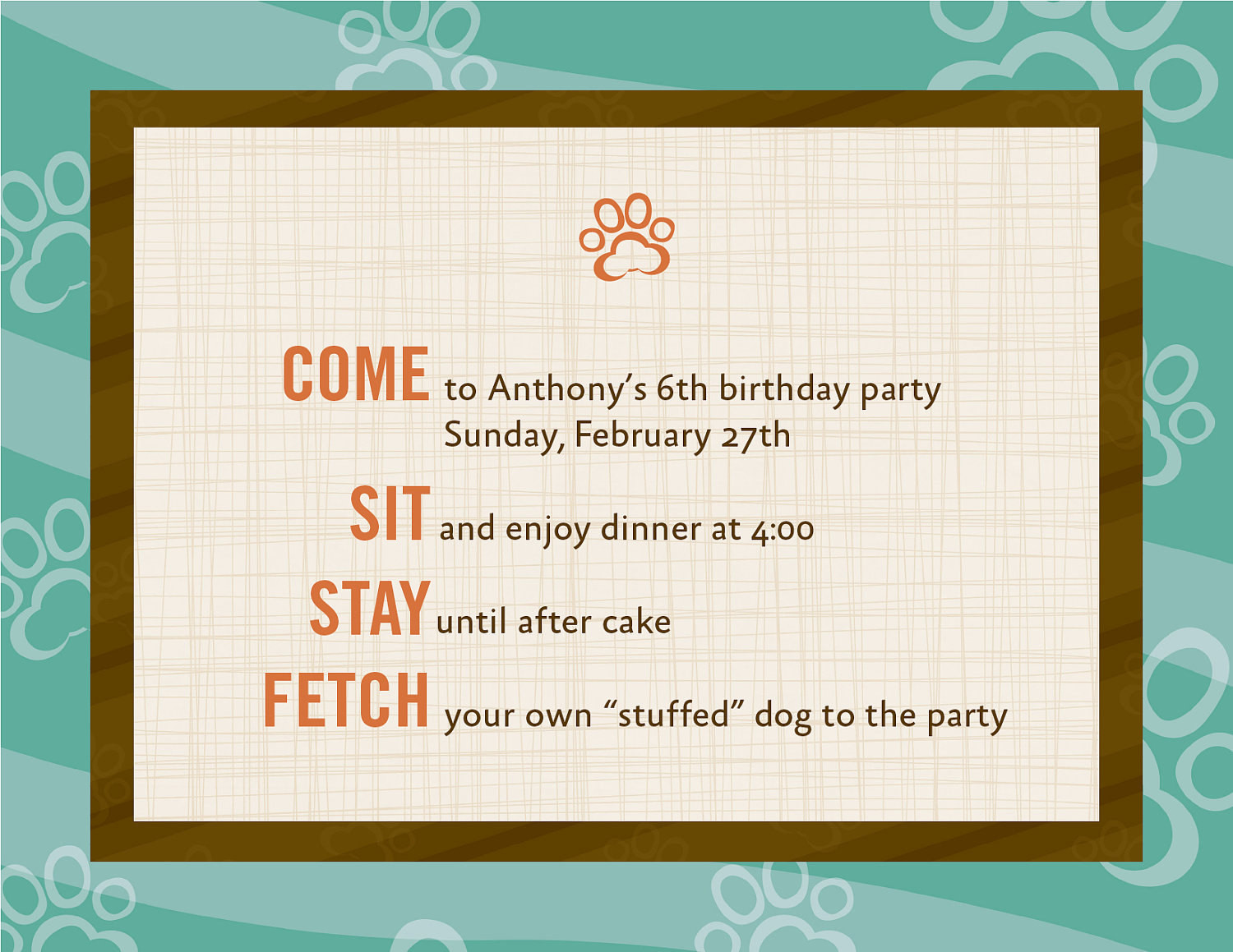 Dog Birthday Invitations
 Dog Theme Birthday Invitations 12