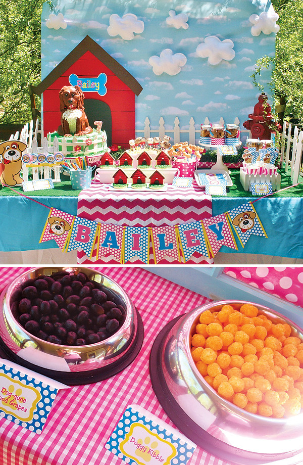 Dog Birthday Party
 Playful Doggy Party Ideas Girls Birthday Hostess