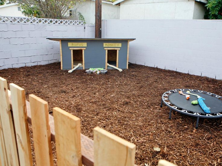 Dog Poop Solutions Backyard
 Mulch works well for this pet friendly area Hot Backyard