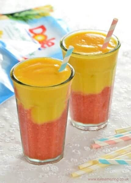 Dole Frozen Fruit Smoothie Recipes
 Easy Layered Smoothie Recipe with Dole Frozen Fruit