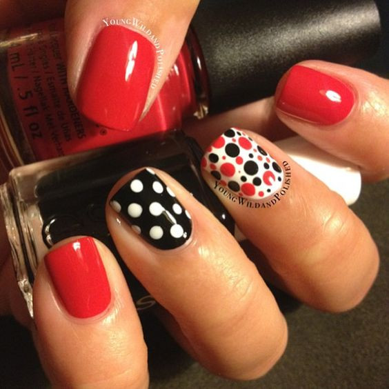 Dot Nail Art
 50 Different Polka dots Nail Art Ideas That Anyone Can DIY