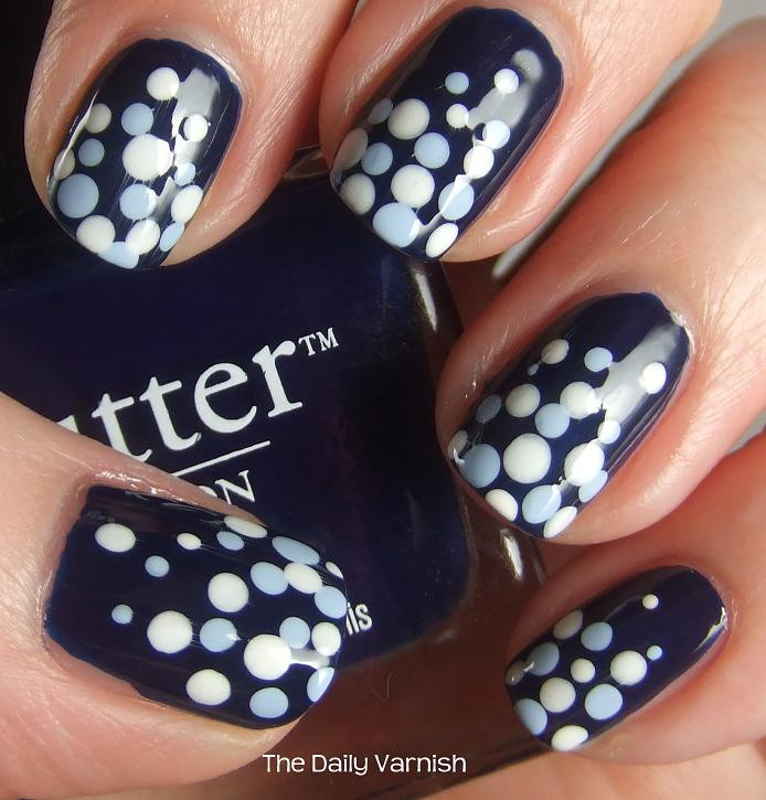 Dot Nail Art
 Nail Art Polka Dot Fade – The Daily Varnish