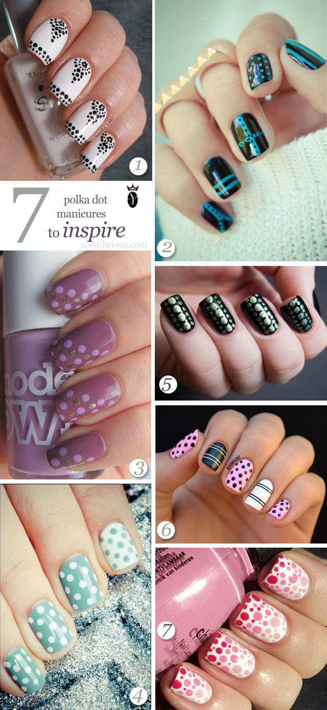 Dot Nail Art
 7 Polka Dot nail art designs to inspire