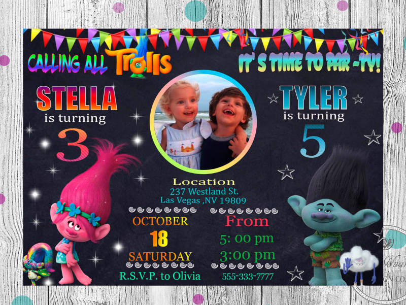 Double Birthday Invitations
 FREE 10 Double Birthday Party Invitation Designs