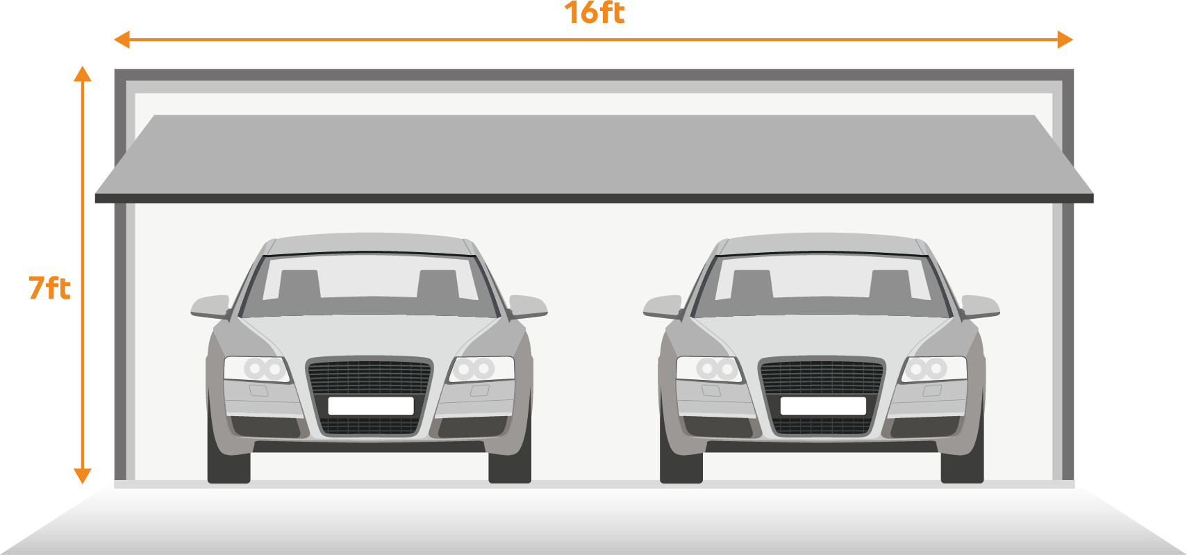 Double Garage Door Width
 Average Garage and Garage Doors Sizes in the UK