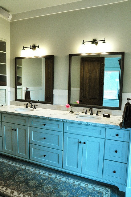 Double Mirror Bathroom
 Custom Bathroom Vanity Mirrors