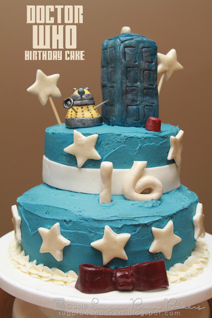 Dr Who Birthday Cake
 Sugar Bean Bakers Doctor Who Birthday Cake