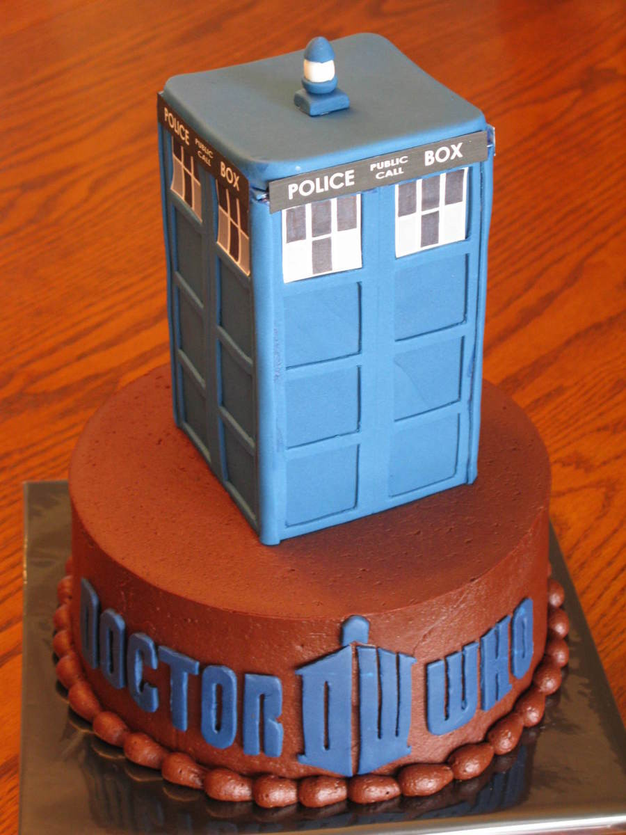 Dr Who Birthday Cake
 Dr Who & Tardis Birthday Cake CakeCentral