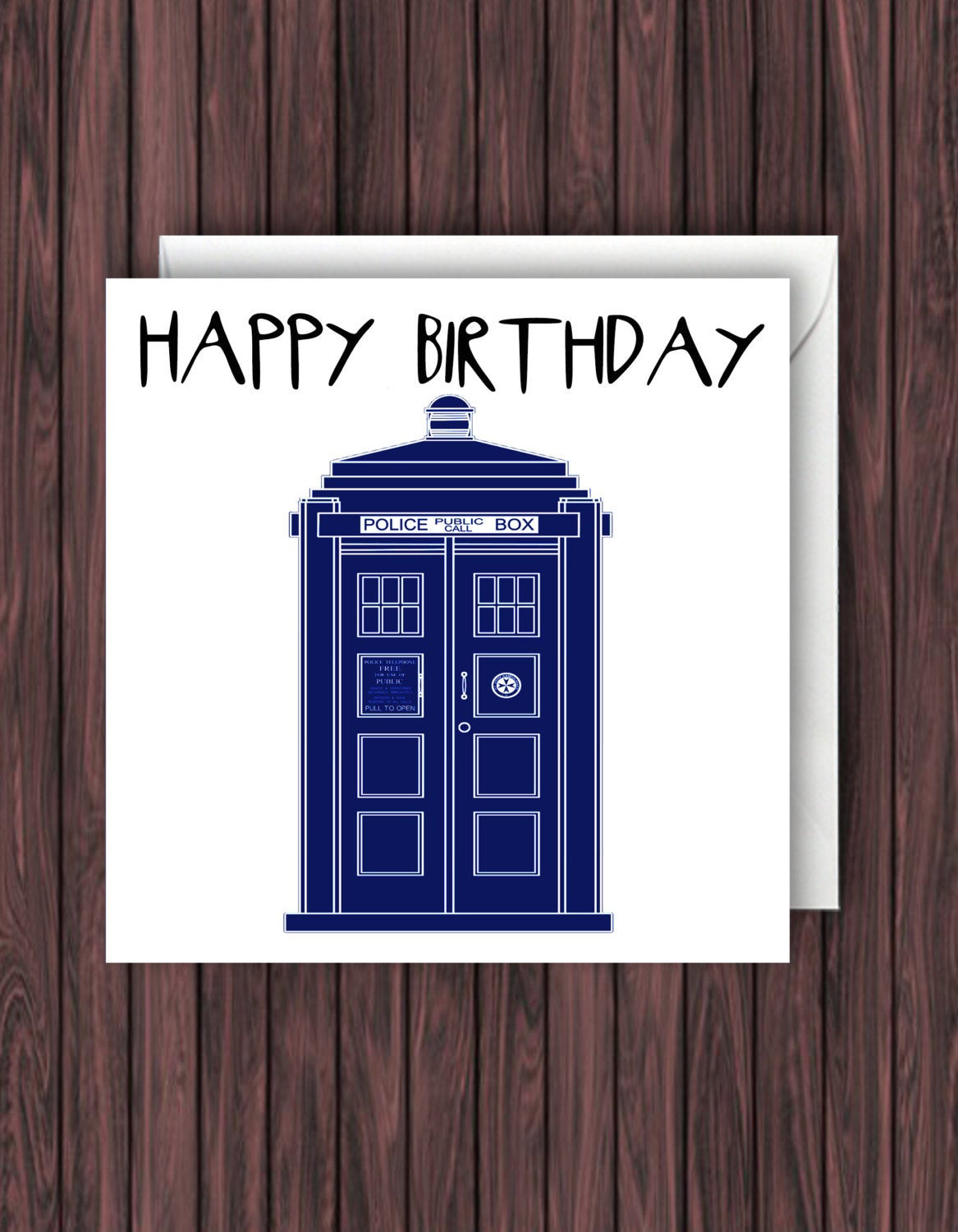 Dr Who Birthday Card
 TARDIS Doctor Who Birthday Card Doctor Who Greetings Card