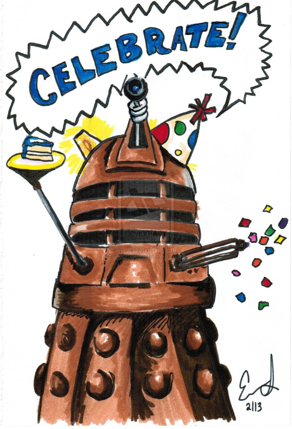 Dr Who Birthday Card
 Dalek Birthday Card by EvaDestructionTM on deviantART