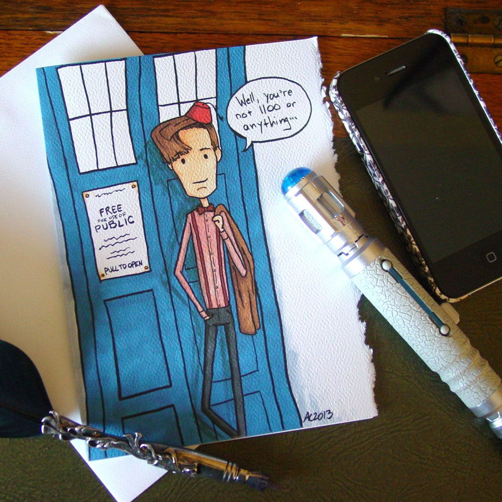 Dr Who Birthday Card
 Doctor Who Birthday Card Eleventh Doctor Not 1100 yet