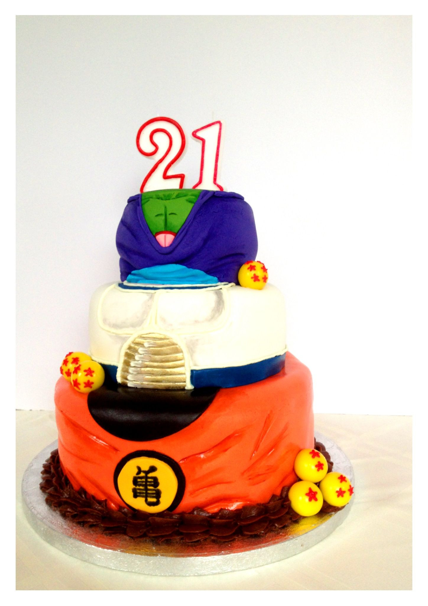 Dragon Ball Z Birthday Cake
 Dragonball Z cake I made for a friend s birthday