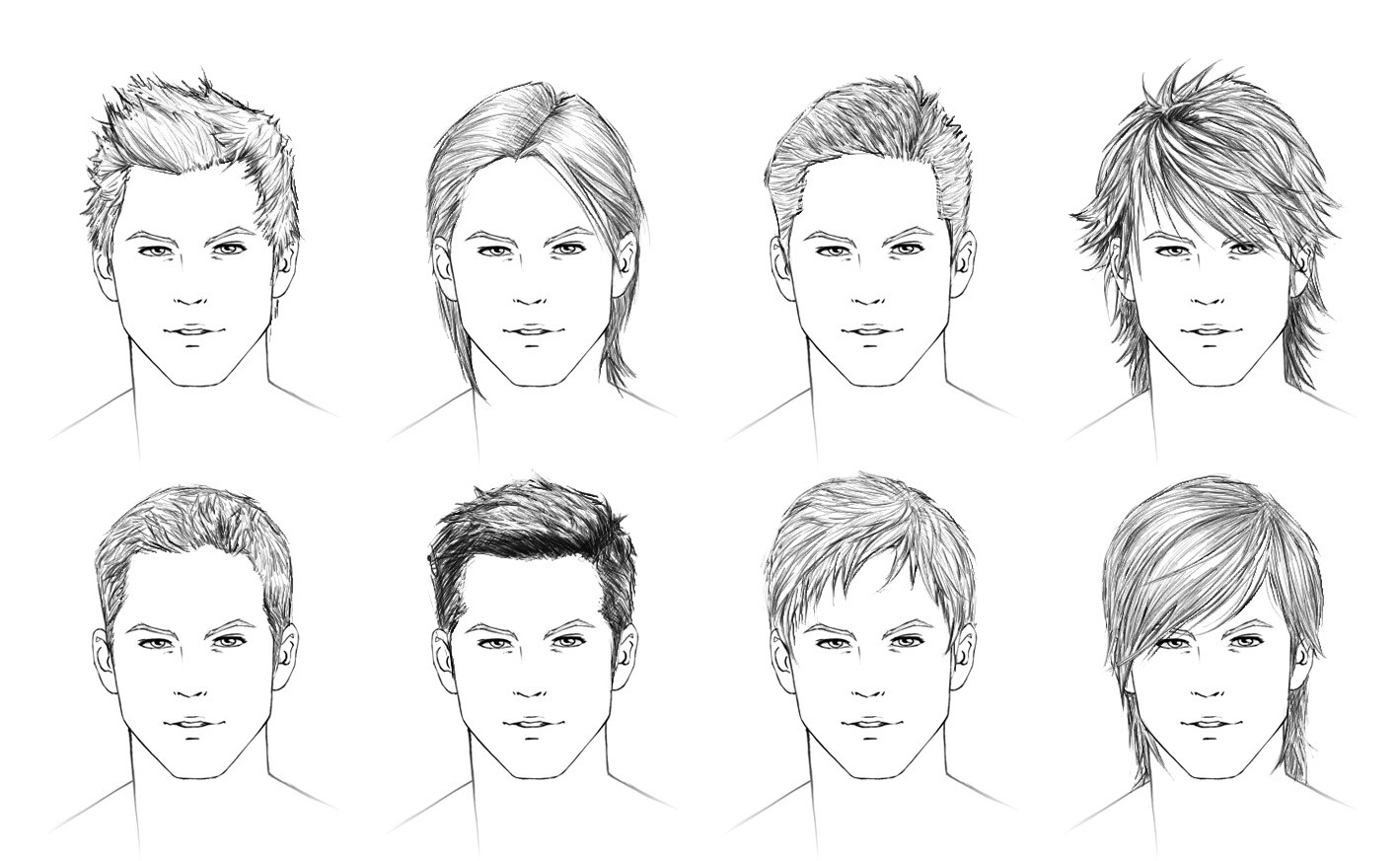 Drawing Male Hairstyles
 How to draw hair male