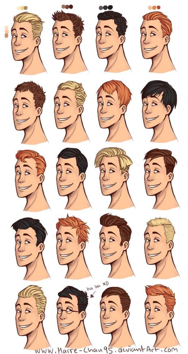 Drawing Male Hairstyles
 Male hairstyles drawing