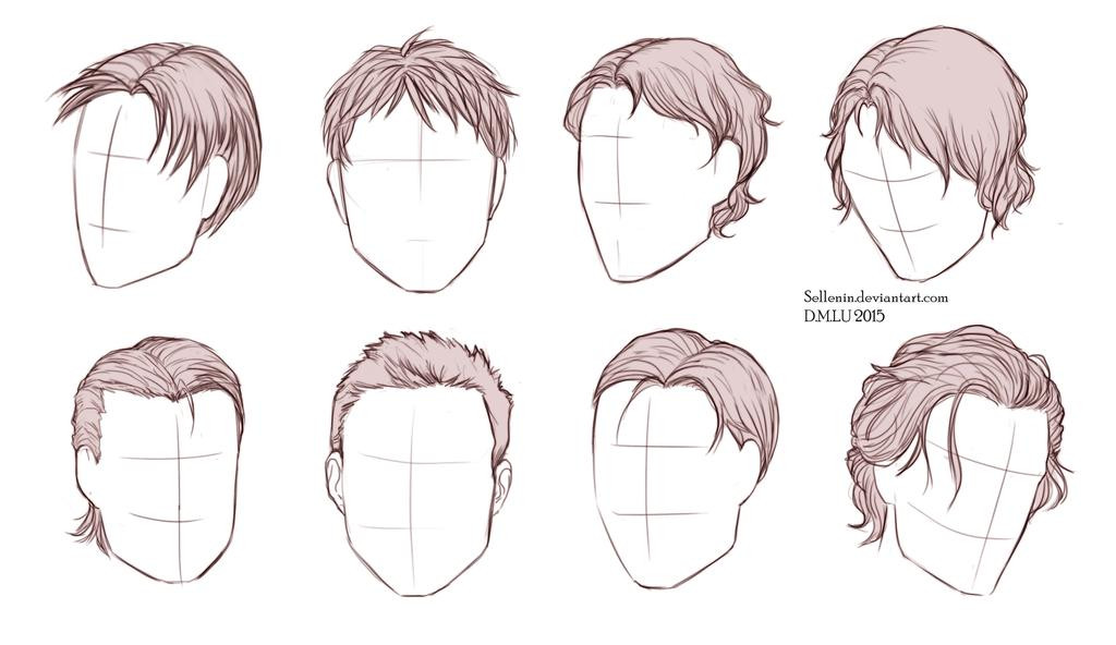 Drawing Male Hairstyles
 Male Hairstyles by Sellenin on DeviantArt