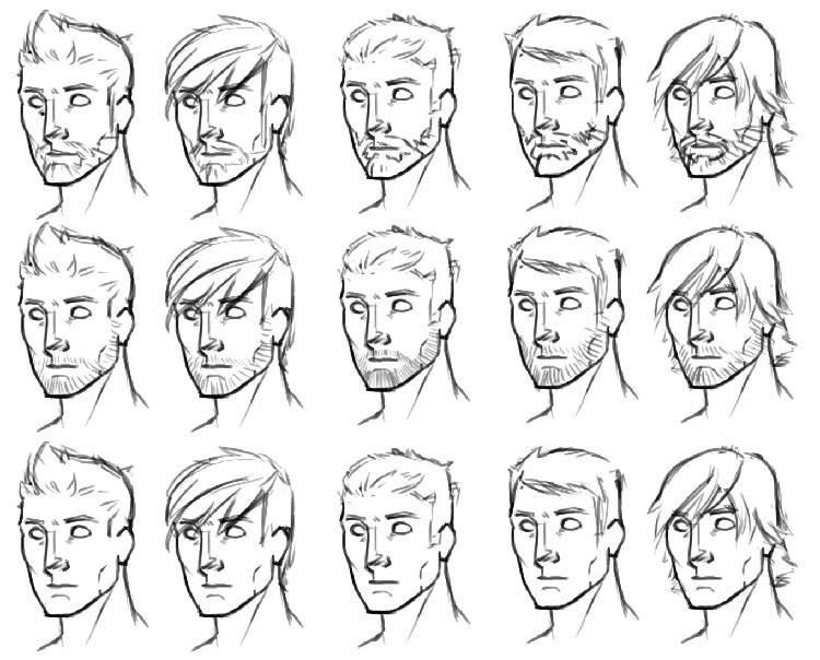 Drawing Male Hairstyles
 Boy Hairstyle Realistic Drawing