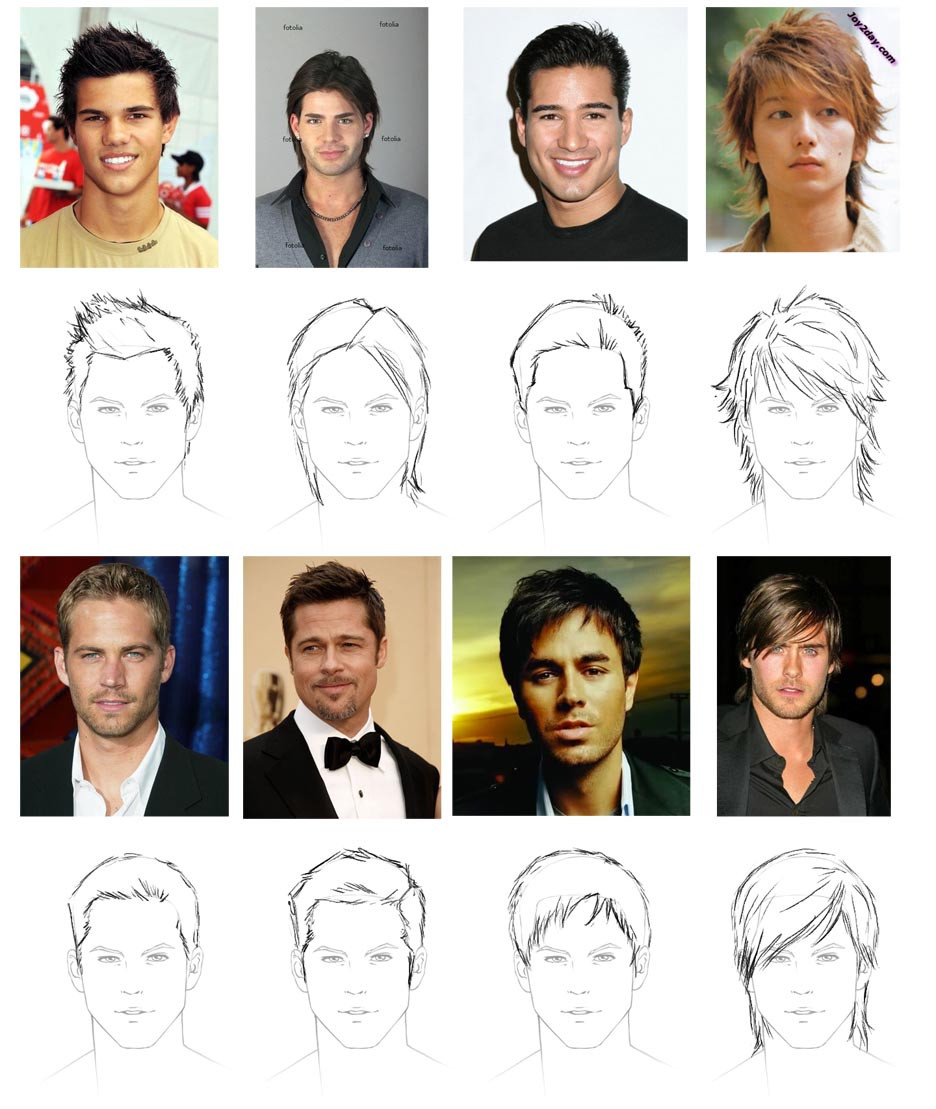 Drawing Male Hairstyles
 How to draw hair male