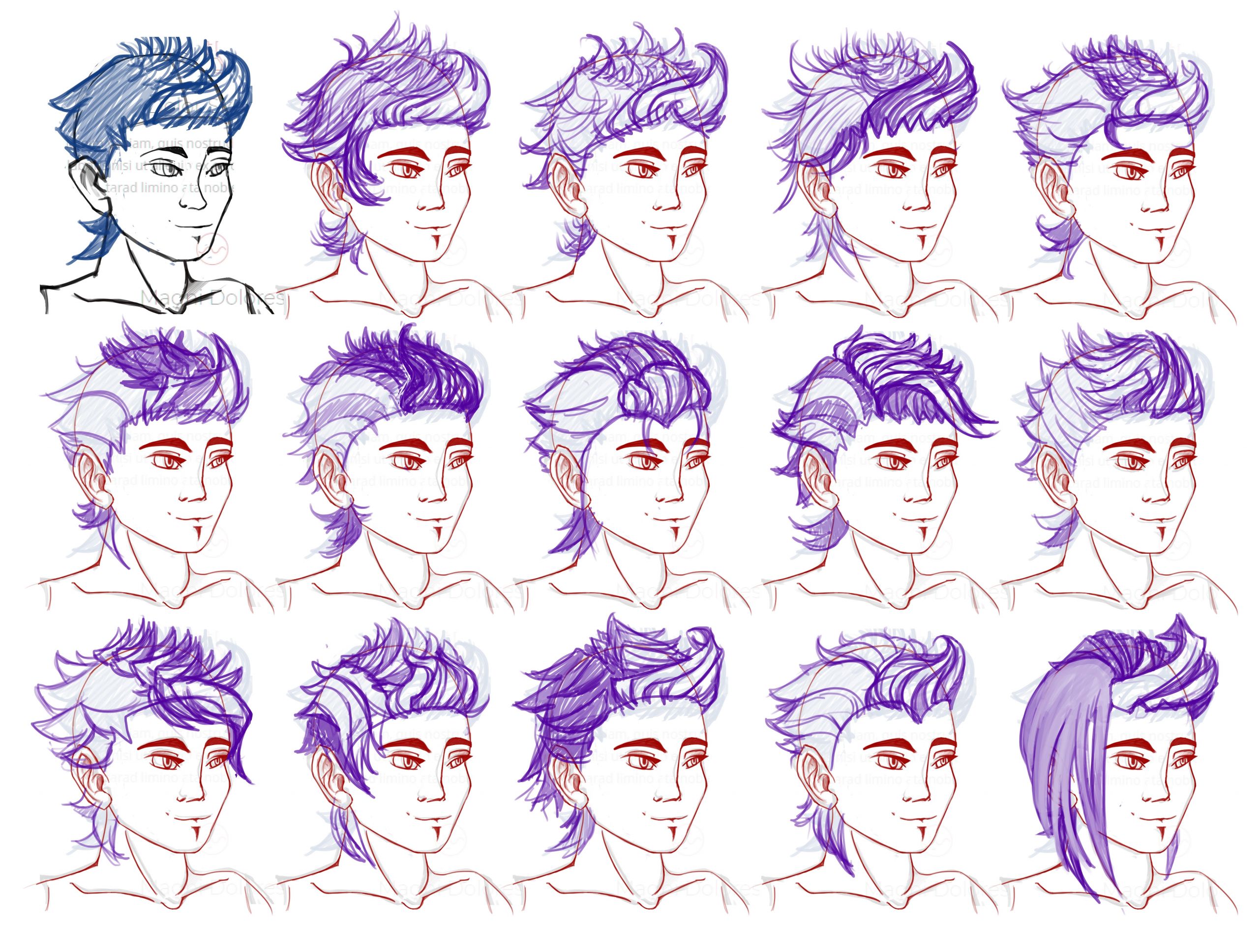 Drawing Male Hairstyles
 Drawing men is hard ⋆ flaredust studio