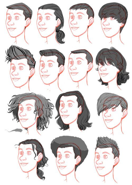 Drawing Male Hairstyles
 Men Hair Drawing at GetDrawings