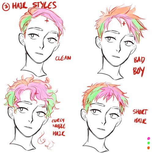 Drawing Male Hairstyles
 hair tutorial please 3 With images