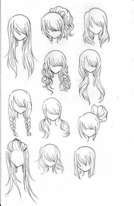 Drawings Of Anime Hairstyles
 78 Best images about Drawling Visuals on Pinterest