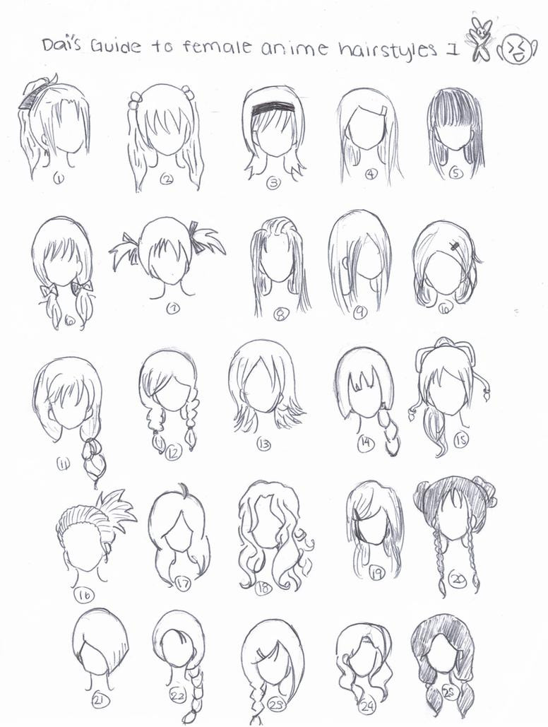 Drawings Of Anime Hairstyles
 Anime Hairstyles by xDaixChibix on DeviantArt