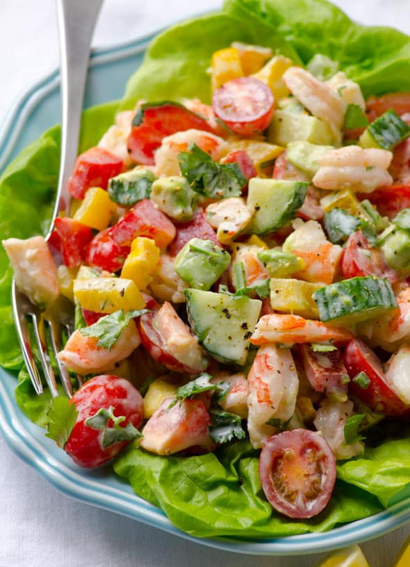 Dressing For Shrimp Salad
 Shrimp Avocado Salad iFOODreal Healthy Family Recipes