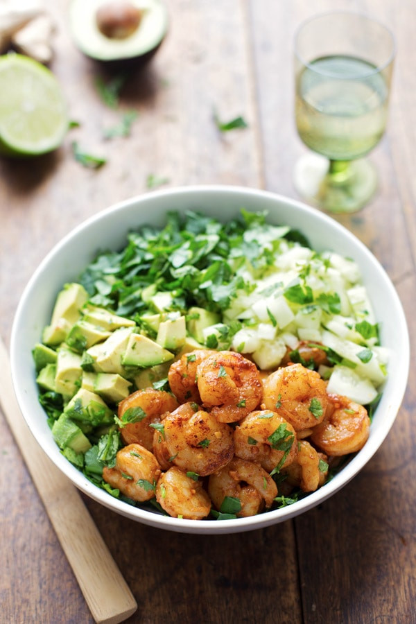 Dressing For Shrimp Salad
 Shrimp and Avocado Salad with Miso Dressing Recipe Pinch