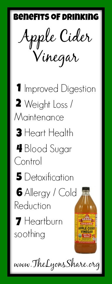 Drinking Apple Cider Vinegar Benefits
 Health Benefits of Apple Cider Vinegar