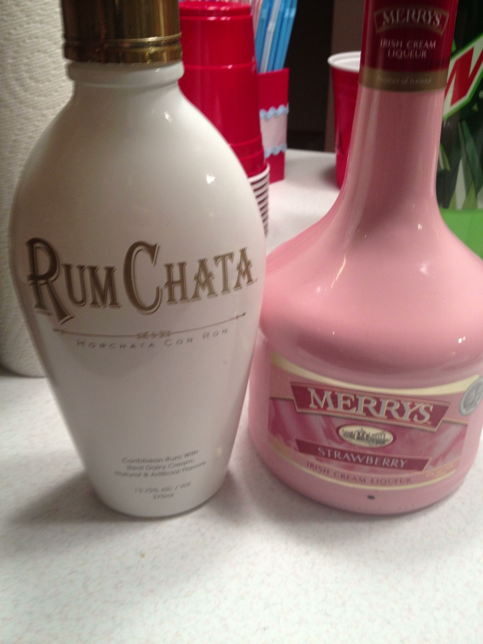 Drinks To Make With Rum Chata
 Rum Chata with Strawberry Irish Cream Drinks