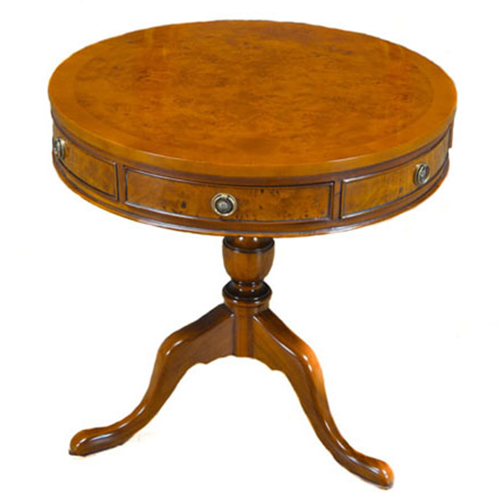 Drum Tables Living Room
 Home Small Items Burled Drum Table NSI148