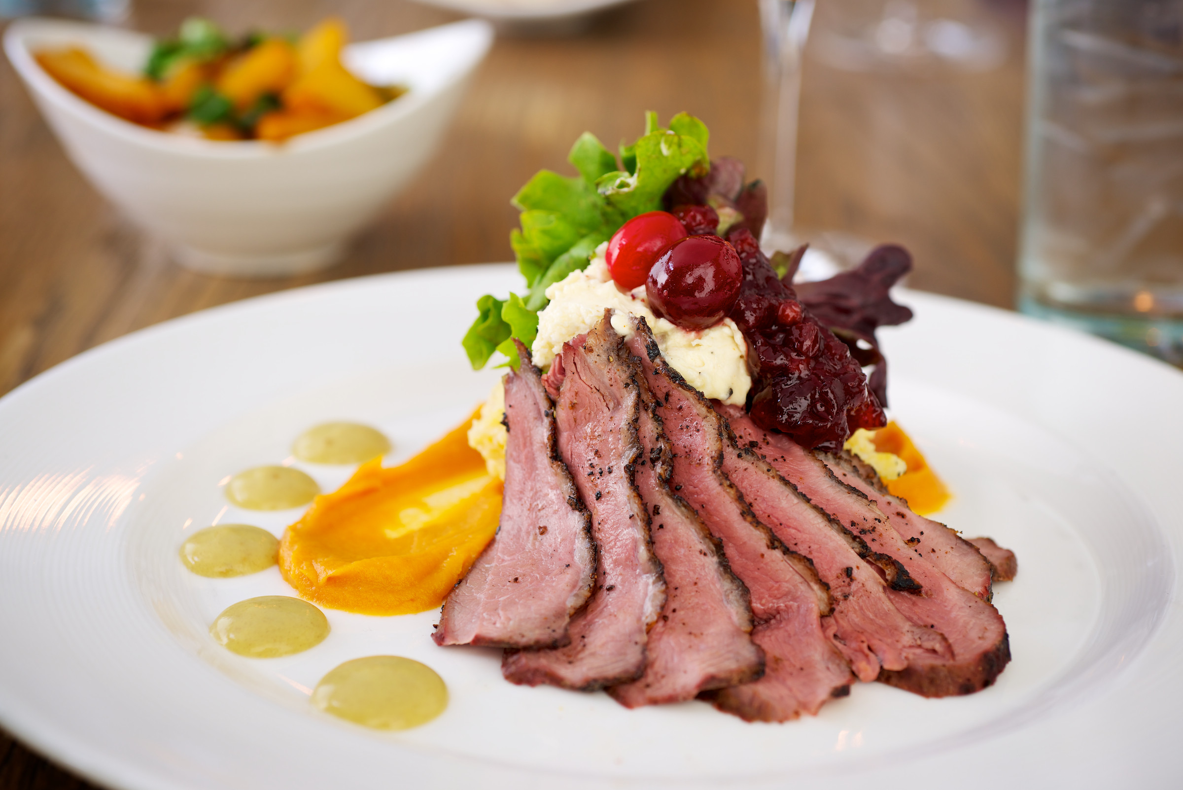Duck Breast Recipes
 Duck Breast with Ginger Grits and Sweet Potato Guava Sauce